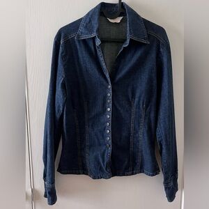 Denim button up shirt